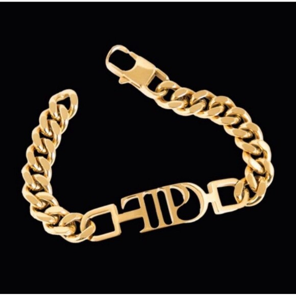 Taylor Swift The Tortured Poets Department Gold Chain Bracelet - Picture 1 of 7